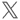 x logo